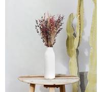 Querida Margarita - Ramo Lucero de flores secas/preservadas en tonos granate y dorado, hecho a mano en España, 25x60 cm (no incluye jarrón)