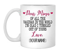 Querida Mima De Todas Las Vaginas Del Mundo Me Caí De Tu Amor Taza Elegante Mug Chic Tazas De Cerámica Para Té Hogar Cappuccino Bebidas Frías Y Calientes 330Ml