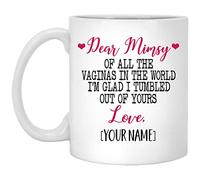 Querida Mimsy De Todas Las Vaginas Del Mundo Me Caí De Tu Amor Mug Único Taza Chic Taza De Café Para Cappuccino Leche Hogar Espresso 330Ml