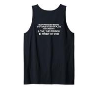Querida Persona detrás de mí El Mundo es un Lugar Mejor contigo Camiseta sin Mangas