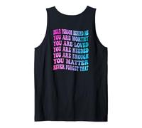 Querida Persona detrás de mí Eres digno Amado Necesario y Suficiente Camiseta sin Mangas