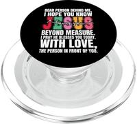 Querida Persona detrás de mí Espero Que sepas Que Jesús ama PopSockets PopGrip para MagSafe