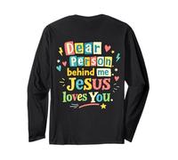 Querida Persona Detrás De Mí Jesús Te Ama Fe Positiva Inspira Manga Larga