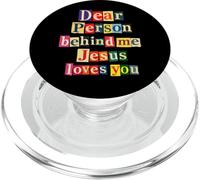Querida Persona Detrás De Mí Jesús Te Ama Fe Positiva Inspira PopSockets PopGrip para MagSafe