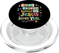 Querida Persona Detrás De Mí Jesús Te Ama Fe Positiva Inspira PopSockets PopGrip para MagSafe