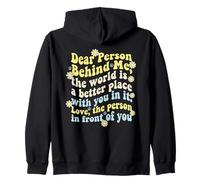 Querida Persona detrás de mí Mensaje Positivo Amabilidad Inspiración Sudadera con Capucha