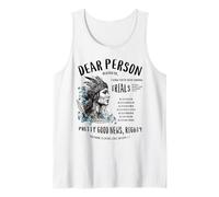 Querida Persona Detrás De Mí Religioso Cristiano Jesús Volver Imprimir Camiseta sin Mangas