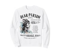 Querida Persona Detrás De Mí Religioso Cristiano Jesús Volver Imprimir Sudadera