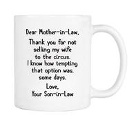 Querida Suegra, Gracias Por No Vender A Mi Esposa A... Tazas De Cerámica Chic Tazas De Desayuno Único Taza De Café Para Hogar Cappuccino Oficina 330Ml