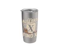 Querido Álgebra Deja de pedirme que encuentre X broma matemática Vaso térmico de acero inoxidable de doble pared