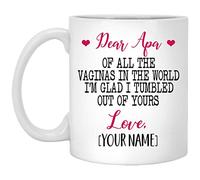 Querido Apa De Todas Las Vaginas Del Mundo Me Caí De Tu Amor Mug Duradero Taza De Café Con Asa Tazas De Desayuno Para Oficina Hogar Leche Espresso 330Ml