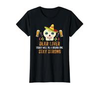 Querido Hígado Hoy Será Rudo Cinco De Mayo Mujeres Hombres Camiseta gráfica económica, Mujer, Negro, S