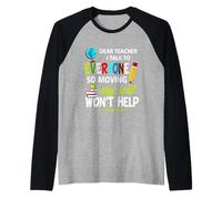 Querido Maestro, Hablo con Todos, por lo Que Mover mi Asiento no ayudará Camiseta Manga Raglan