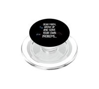 Querido matemáticas Crecer y Resolver Sus Propios Problemas Cita Divertida PopSockets PopGrip para MagSafe