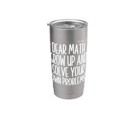 Querido Matemáticas Grow Up Resuelve tus propios problemas Álgebra divertida Vaso térmico de acero inoxidable de doble pared