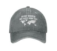 Querido Mundo, Nosotros también lo odiamos. Gorras. Alto a la Guerra de aranceles. Gorra Retro.