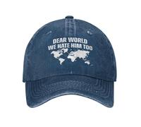 Querido Mundo, Nosotros también lo odiamos. Gorras. Alto a la Guerra de aranceles. Gorra Retro.