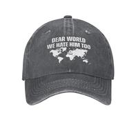 Querido Mundo, Nosotros también lo odiamos. Gorras. Alto a la Guerra de aranceles. Gorra Retro.