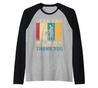 Querido Papá Gran Trabajo Somos Impresionantes Gracias Día del Padre Camiseta Manga Raglan