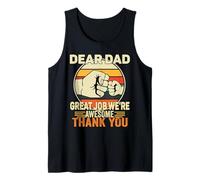 Querido Papá Gran Trabajo Somos Impresionantes Gracias Día del Padre Camiseta sin Mangas