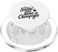 Querido Papá Noel Acaba de traer champán, Divertidas Vacaciones PopSockets PopGrip para MagSafe
