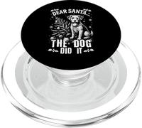Querido Papá Noel El Perro Lo Hizo Travieso Navidad PopSockets PopGrip para MagSafe