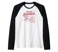 Querido Papá Noel, juro Que Hice lo Mejor Que pude Camiseta Manga Raglan