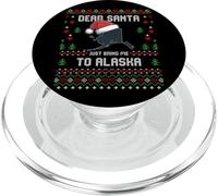 Querido Papá Noel Just Bring Me To Alaska Ugly Xmas Sweater Lover PopSockets PopGrip para MagSafe