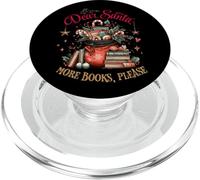Querido Papá Noel Más Libros, por Favor Lectura navideña PopSockets PopGrip para MagSafe