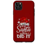 Querido Papá Noel, mi Esposo lo Hizo en Navidad, a Juego con la Familia Carcasa para iPhone 11 Pro MAX