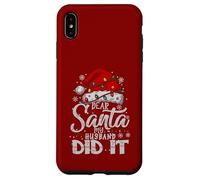 Querido Papá Noel, mi Esposo lo Hizo en Navidad, a Juego con la Familia Carcasa para iPhone XS MAX