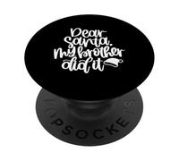 Querido Papá Noel, mi Hermano lo Hizo Divertido en Navidad, Haciendo coincidir a la Familia PopSockets PopGrip Adhesivo