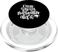 Querido Papá Noel, mi Hermano lo Hizo Divertido en Navidad, Haciendo coincidir a la Familia PopSockets PopGrip para MagSafe