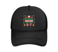 Querido Papá Noel, por Favor, Haz Que Dejen De Decir 6-7 Hombre Mujer Gorra Trucker Secado Rápido Gorras Hip Hop Casual Gorra De Béisbol para Golf Tenis Aire Libre