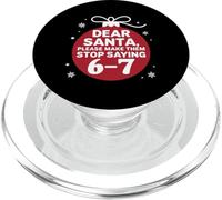Querido Papá Noel, por Favor Hazlos Camiseta Papá Noel PopSockets PopGrip para MagSafe