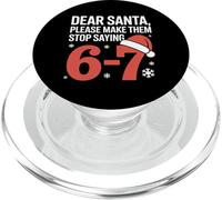 Querido Papá Noel, por Favor Hazlos Camiseta Papá Noel PopSockets PopGrip para MagSafe
