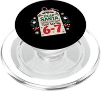 Querido Papá Noel, por Favor Hazlos Camiseta Papá Noel PopSockets PopGrip para MagSafe