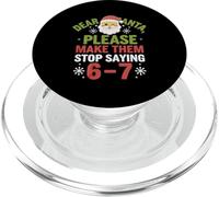Querido Papá Noel, por Favor Hazlos Camiseta Papá Noel PopSockets PopGrip para MagSafe