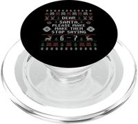 Querido Papá Noel, por Favor Hazlos Camiseta Papá Noel PopSockets PopGrip para MagSafe