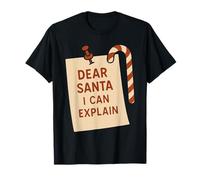 Querido Papá Noel, Puedo Explicar una Navidad Divertida Camiseta