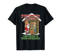 Querido Papa Noel Si Vienes De Rojo No Entras Betis Navidad Camiseta