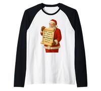 Querido Papá Noel, Todo lo Que Quiero para Navidad es un Nuevo Presidente Camiseta Manga Raglan