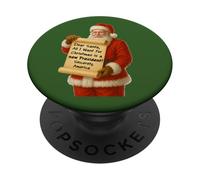 Querido Papá Noel, Todo lo Que Quiero para Navidad es un Nuevo Presidente PopSockets PopGrip Adhesivo