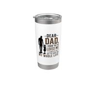 Querido papá te amo desde el cumpleaños de la hija Día del Vaso térmico de acero inoxidable de doble pared