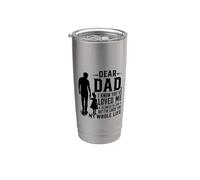 Querido papá te amo desde el cumpleaños de la hija Día del Vaso térmico de acero inoxidable de doble pared