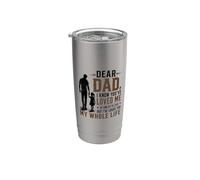 Querido papá te amo desde el cumpleaños de la hija Día del Vaso térmico de acero inoxidable de doble pared