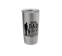 Querido papá te amo desde el cumpleaños del hijo Día del Vaso térmico de acero inoxidable de doble pared