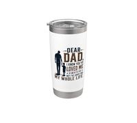 Querido papá te amo desde el cumpleaños del hijo Día del Vaso térmico de acero inoxidable de doble pared