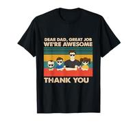 Querido Papá Trabajo Increíble Somos Geniales Camiseta