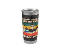Querido Papá Trabajo Increíble Somos Geniales Vaso térmico de acero inoxidable de doble pared